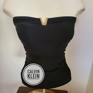Calvin Klein Ladies XS Black Swim Top